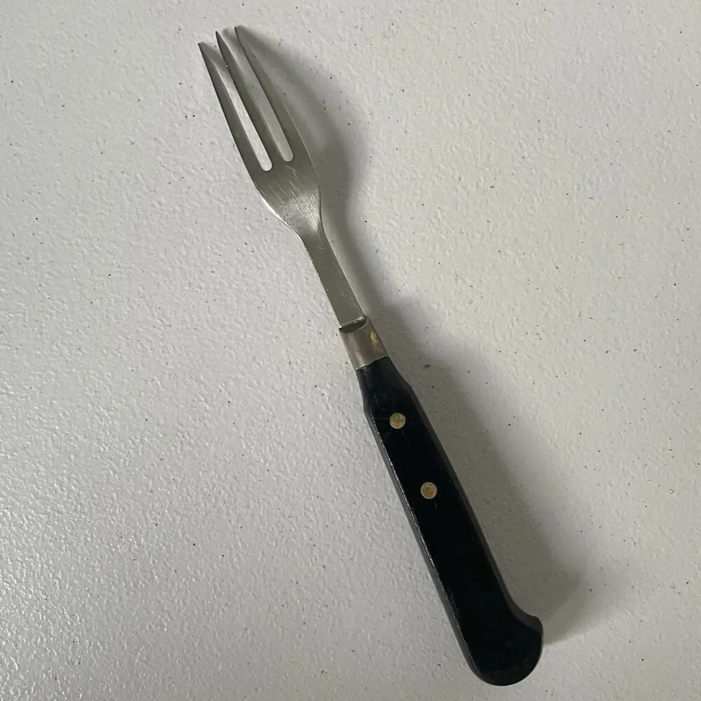 Granny's Fork by Imperial Stainless Steel Black USA Made 3 Tines 7.5' Utensil